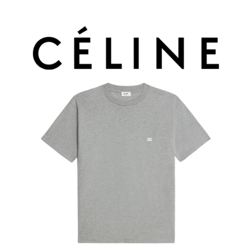 [남녀공용] CELINE 트리옹페 코튼 저지 티셔츠