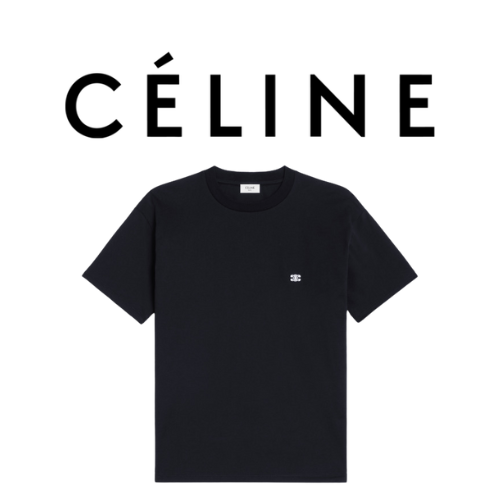 [남녀공용] CELINE 트리옹페 코튼 저지 티셔츠