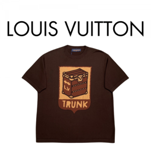 [남녀공용] Louis Vuitton LV 인타르시아 코튼 크루넥 티셔츠