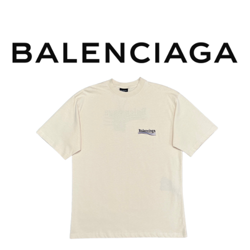 [남녀공용] Balenciaga 웨이브 로고 티셔츠
