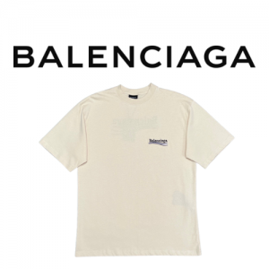 [남녀공용] Balenciaga 웨이브 로고 티셔츠