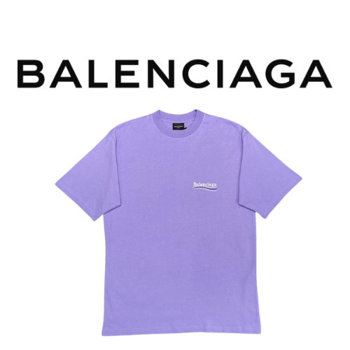 [남녀공용] Balenciaga 웨이브 로고 티셔츠