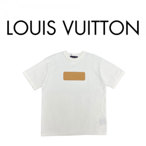 [남녀공용] Louis Vuitton LV VVN 패치 코튼 크루넥 티셔츠