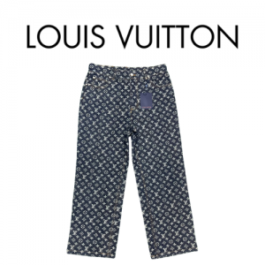 [SET] Louis Vuitton LV 모노그램 자카드 데님 팬츠