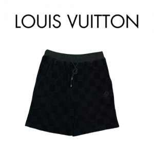 [남녀공용] [SET] Louis Vuitton LV 다미에 테리 코튼 쇼츠 팬츠