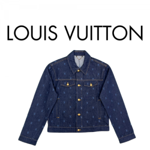 [SET] Louis Vuitton LV 자수 데님 튜닉 재킷