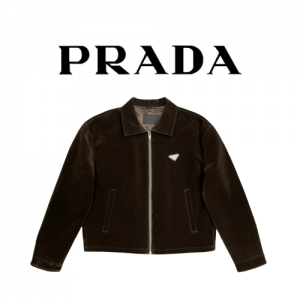 PRADA 코튼 벨벳 재킷
