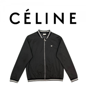 [남녀공용] CELINE 트리옹페 리버시블 집업 베이스볼 자켓