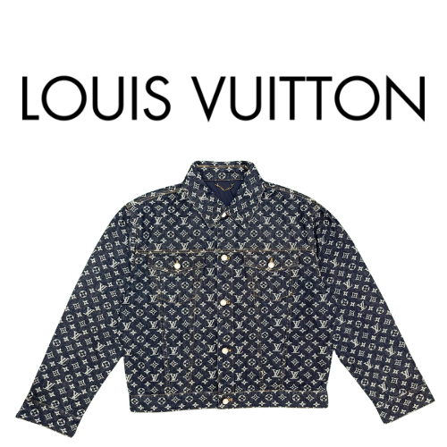 [남녀공용] [SET] Louis Vuitton LV 모노그램 자카드 데님 재킷