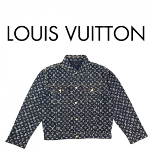 [남녀공용] [SET] Louis Vuitton LV 모노그램 자카드 데님 재킷