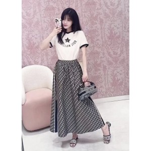 [WOMEN] DIOR Dioriviera 코튼 저지 쇼트 슬리브 티셔츠