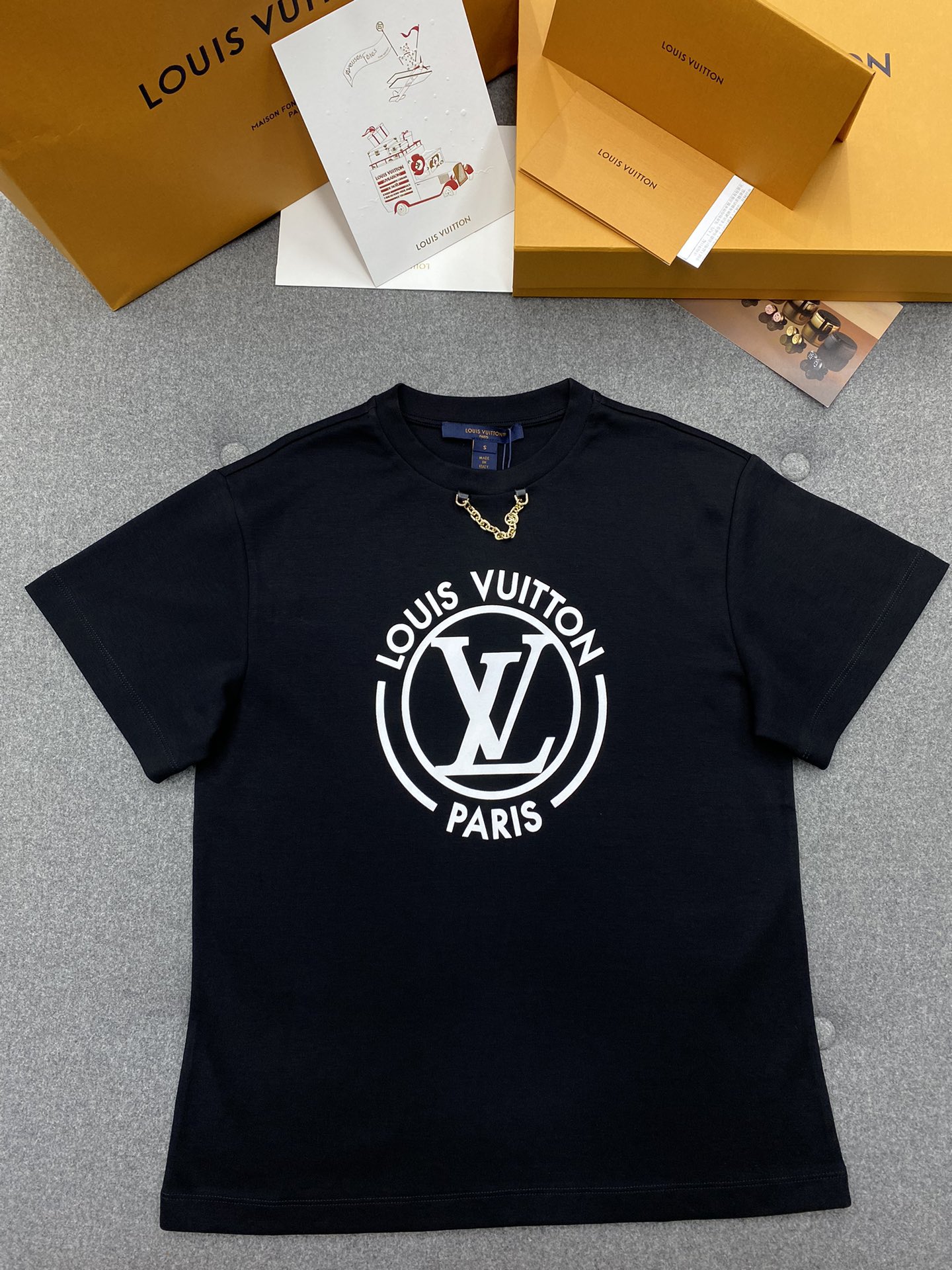 [WOMEN] Louis Vuitton LV 블루 로고 티셔츠