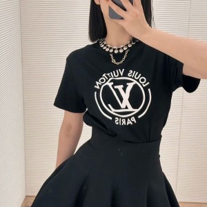 [WOMEN] Louis Vuitton LV 블루 로고 티셔츠
