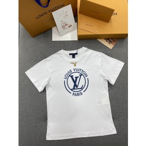 [WOMEN] Louis Vuitton LV 블루 로고 티셔츠