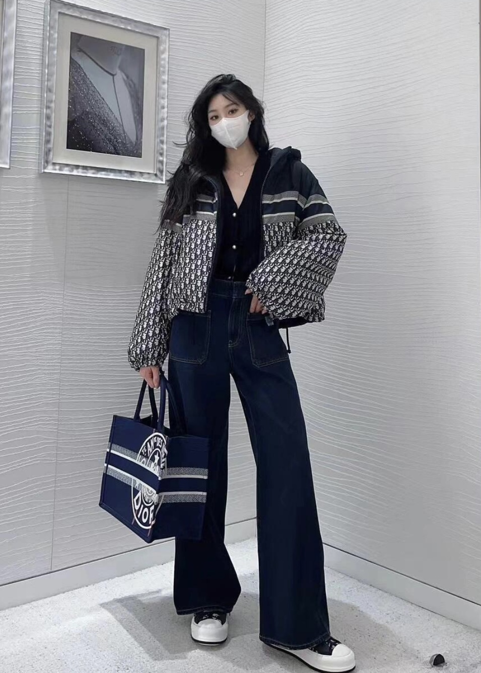 [WOMEN] DIOR DIOR 리버시블 크롭 패딩 자켓