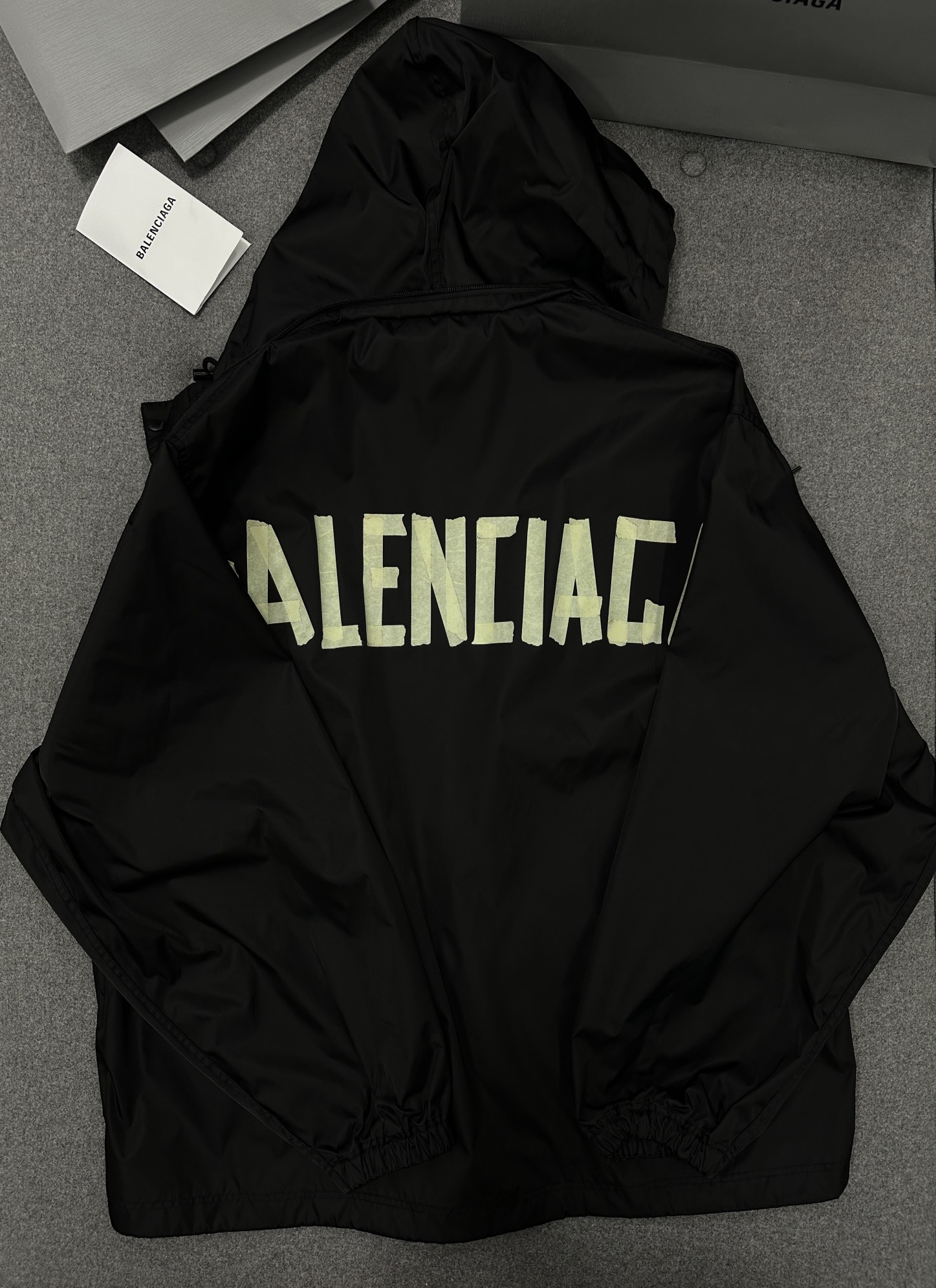 [남녀공용] Balenciaga 테이프 오버핏 트렌치 자켓