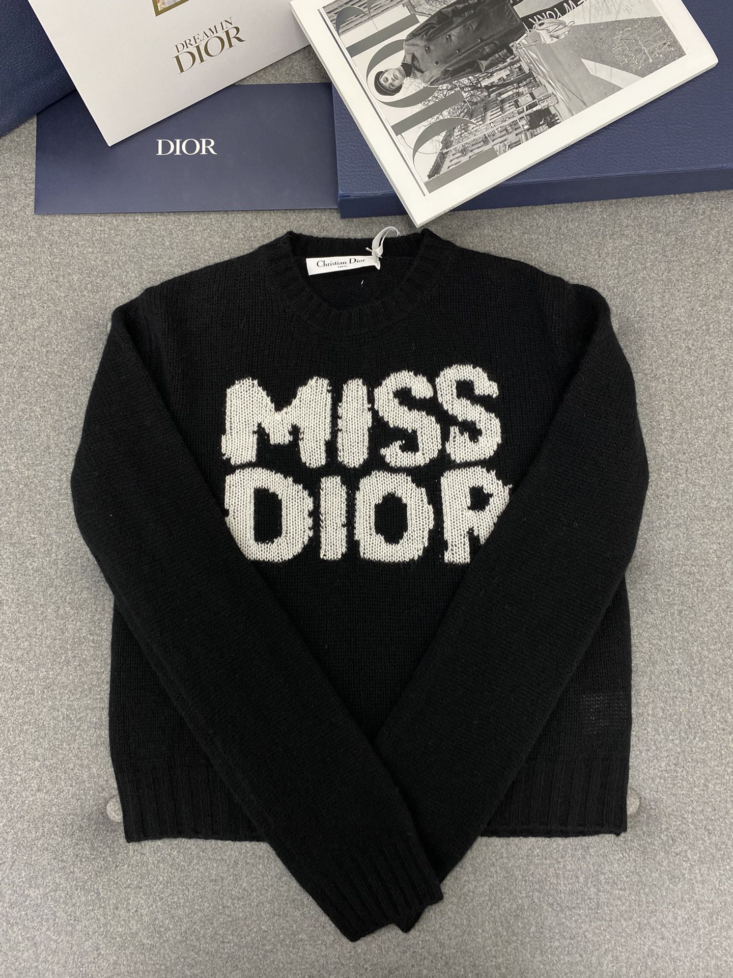 [WOMEN] MISS DIOR MOTIF 캐시미어 블렌드 니트