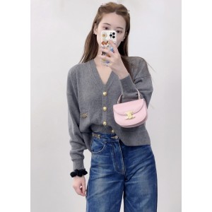 [WOMEN] CELINE 헤리티지 캐시미어 체인 장식 가디건