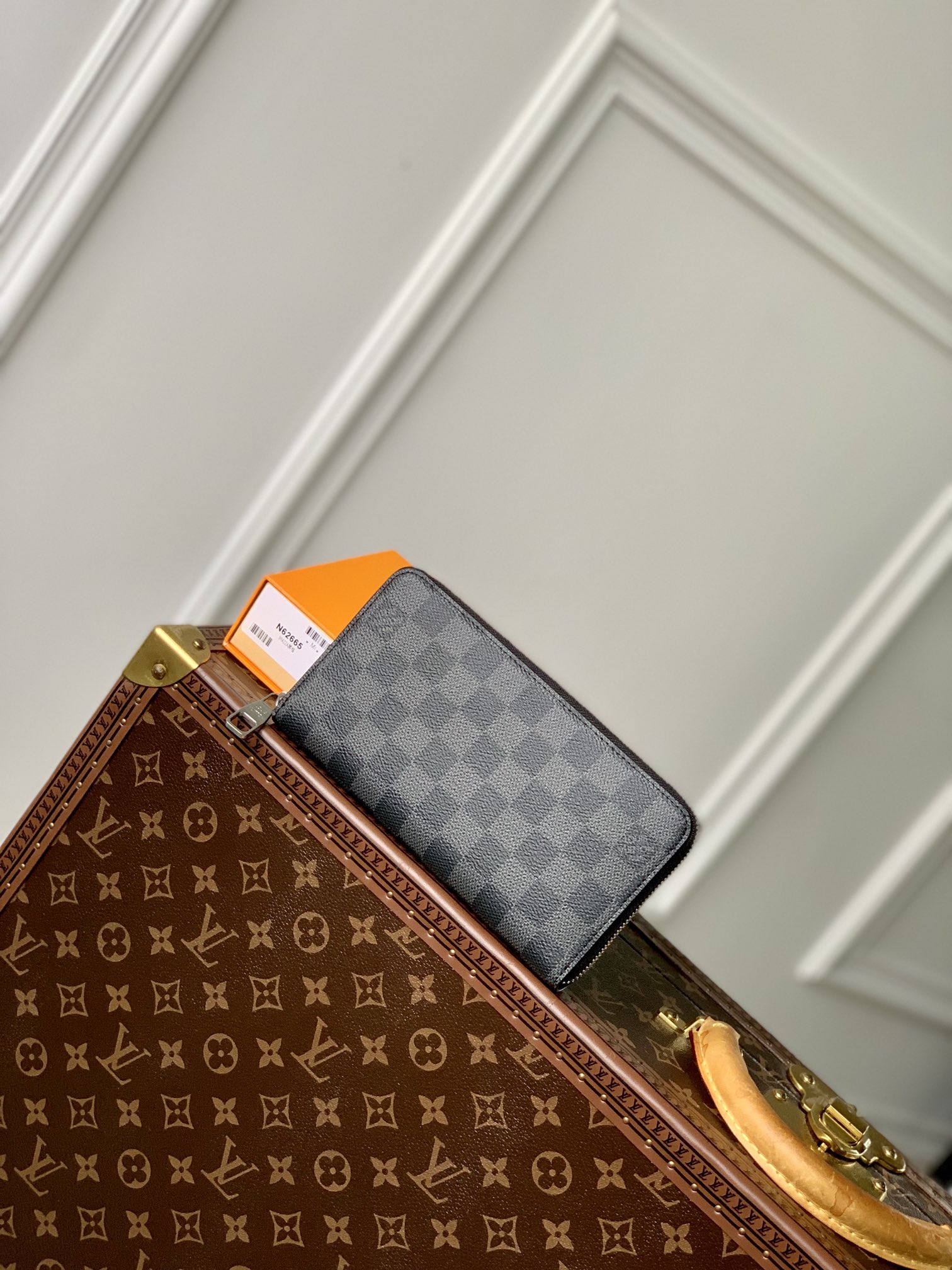 LOUIS VUITTON 라운드 다미에 장지갑