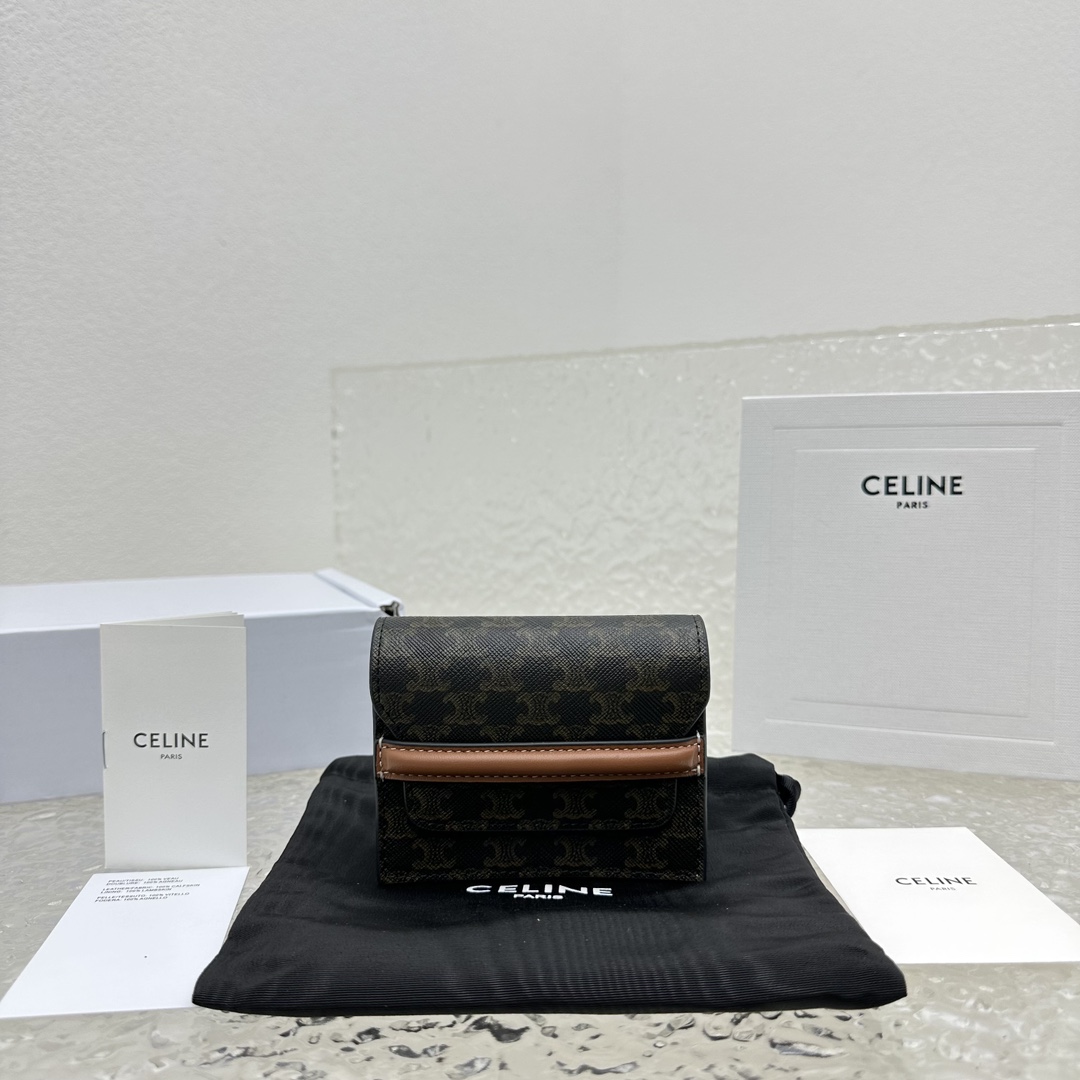 CELINE 플랩 카드 홀더