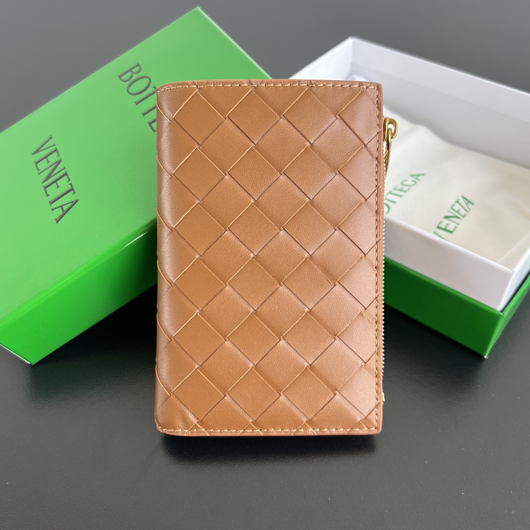 BOTTEGA VENETA 지퍼 카드 반지갑