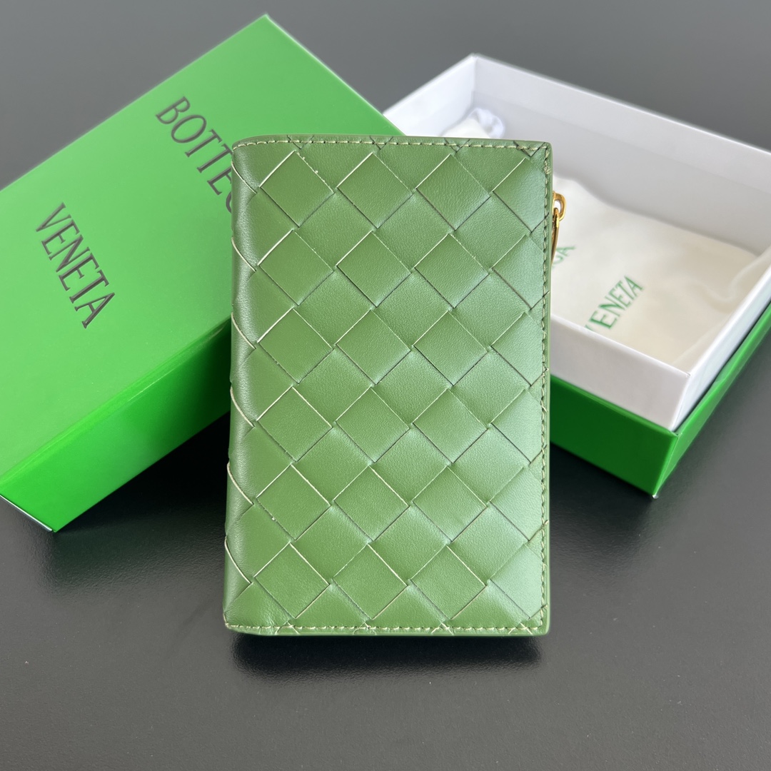 BOTTEGA VENETA 지퍼 카드 반지갑