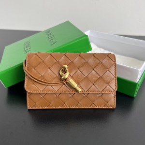 BOTTEGA VENETA 안디아모 지퍼 카드 지갑