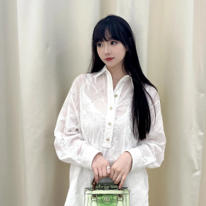[WOMEN] GUCCI 24FW 자카드 로고 셔츠