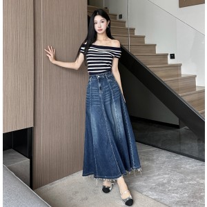 [WOMEN] LOUIS VUITTON 24SS 레트로 데님 스커트