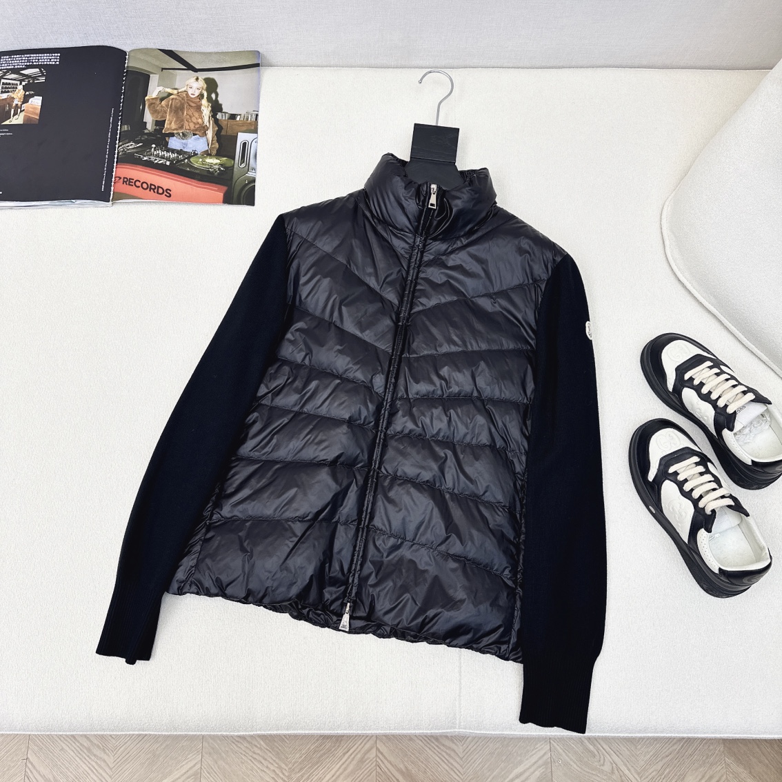 MONCLER 울 니트 패딩 자켓