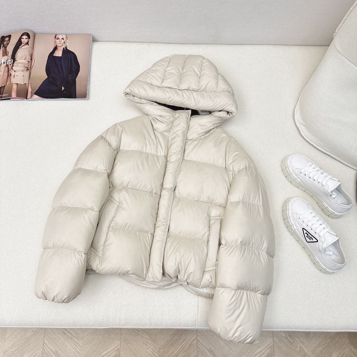 MAX MARA 24FW 구스 후드 다운 패딩