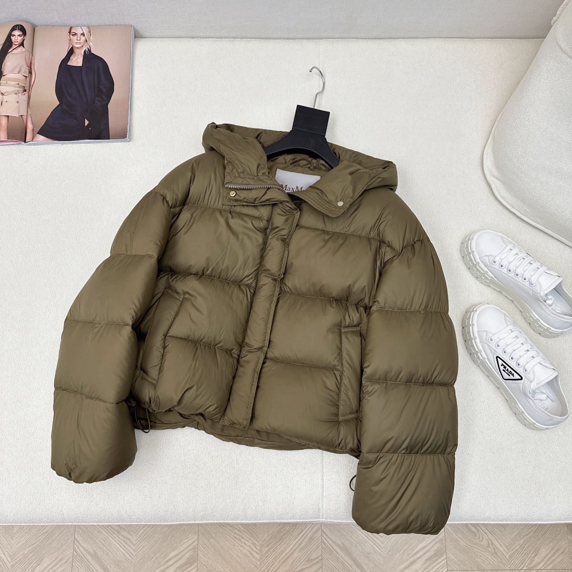 MAX MARA 24FW 구스 후드 다운 패딩