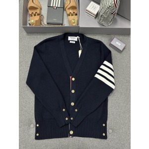 [남녀공용] THOM BROWNE 4bar 스트라이프 울 가디건