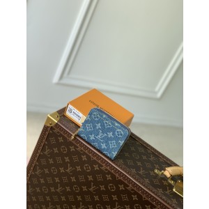 LOUIS VUITTON 모노그램 데님 코인 카드지갑