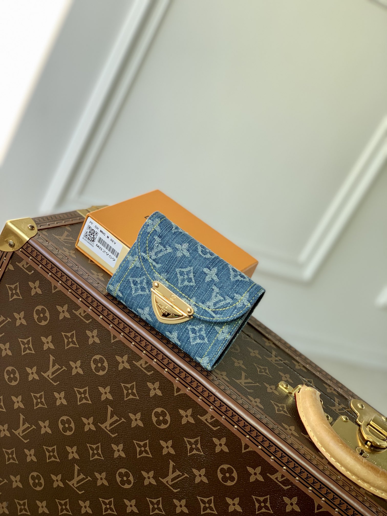 LOUIS VUITTON 모노그램 데님 카드지갑