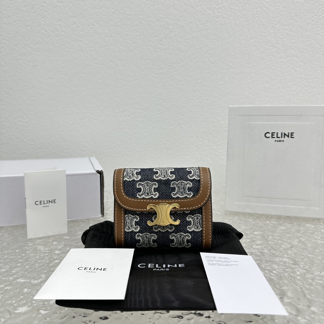 CELINE 트리웅프 패치워크 카드지갑