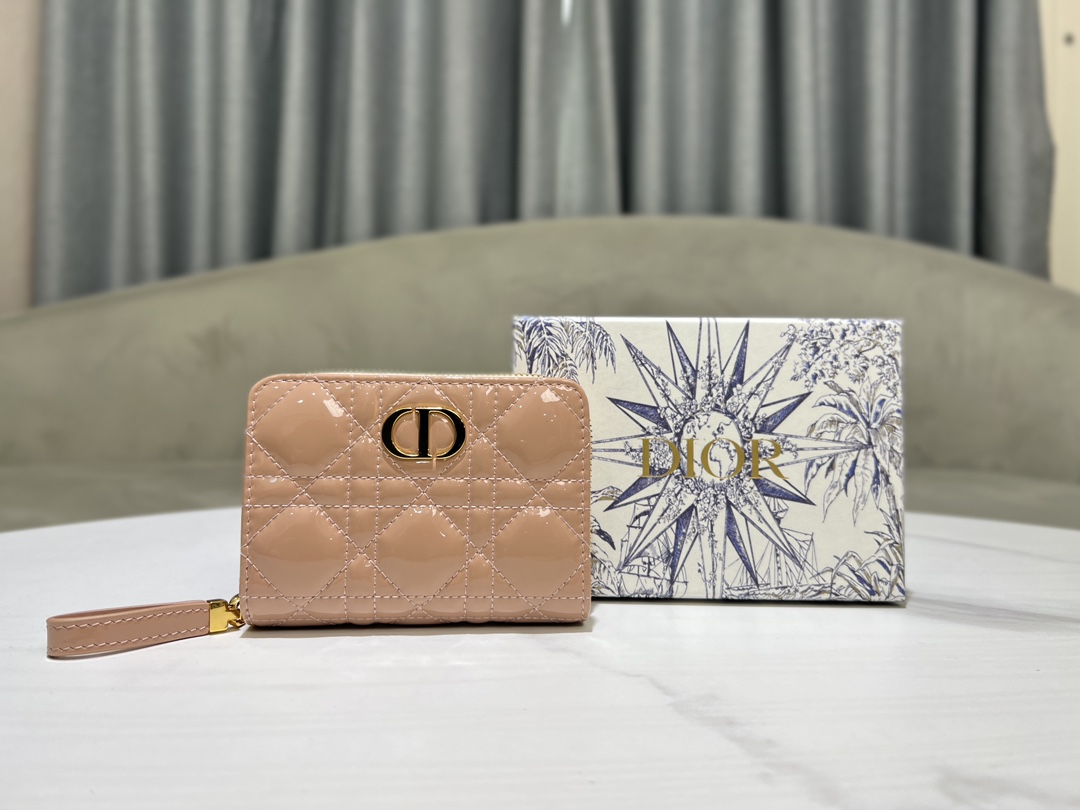 DIOR CARO DAHLIA 카드지갑