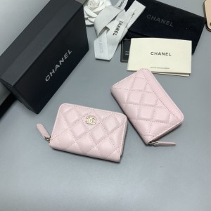 CHANEL CC로고 지퍼 카드지갑