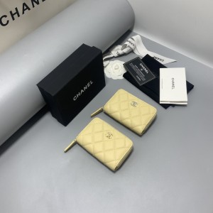 CHANEL CC로고 지퍼 카드지갑