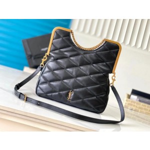 SAINT LAURENT 87 퀄티드 레더 클러치 백