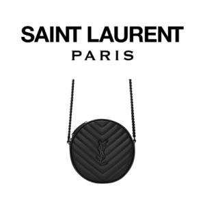 SAINT LAURENT 쉐브론 라운드 카메라 백