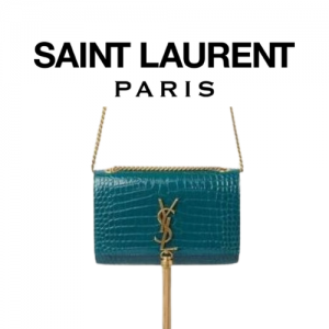 SAINT LAURENT 크로커다일 KATE 스몰 테슬 백