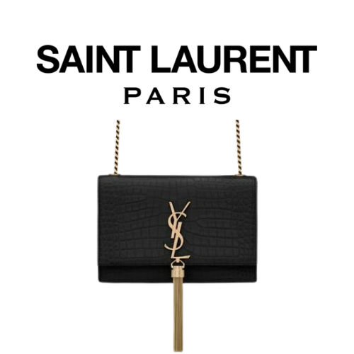 SAINT LAURENT 크로커다일 KATE 스몰 테슬 백