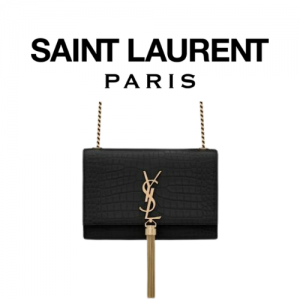 SAINT LAURENT 크로커다일 KATE 스몰 테슬 백