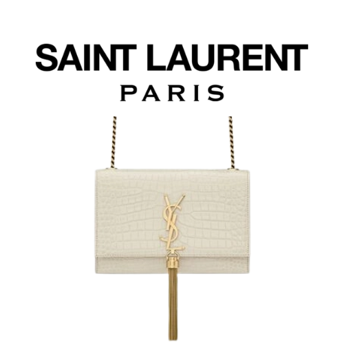 SAINT LAURENT 크로커다일 KATE 스몰 테슬 백
