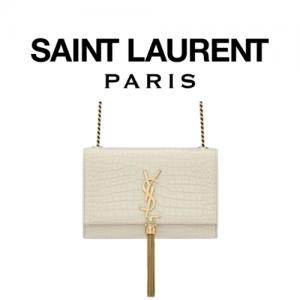 SAINT LAURENT 크로커다일 KATE 스몰 테슬 백