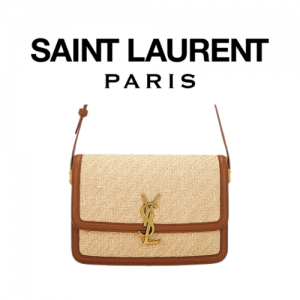 SAINT LAURENT 솔페리노 라피아 미디엄 숄더백