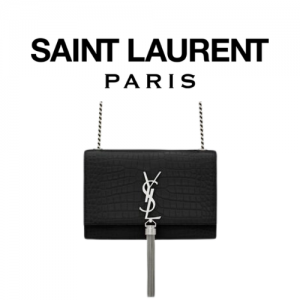 SAINT LAURENT 크로커다일 KATE 스몰 테슬 백
