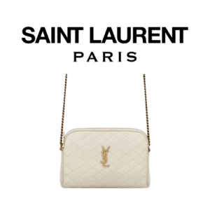 SAINT LAURENT 퀄티드 GABY 지퍼 파우치