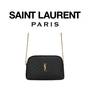 SAINT LAURENT 퀄티드 GABY 지퍼 파우치